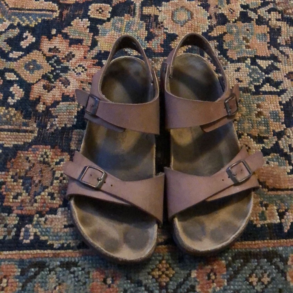 Brown birki’s by Birkenstock